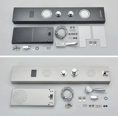 Douchepaneel Regendouche SaniSupreme® Firenze LCD Premium RVS Brushed