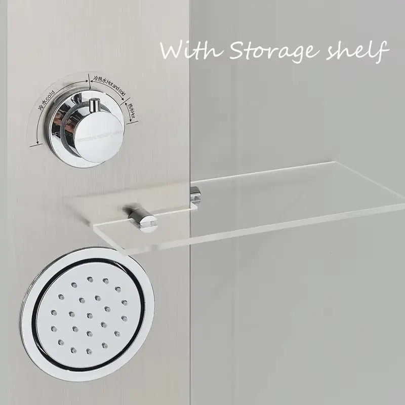 Douchepaneel Regendouche SaniSupreme® Firenze LCD Premium RVS Brushed