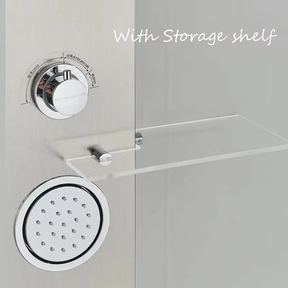 Douchepaneel Regendouche SaniSupreme® Firenze LCD Premium RVS Brushed