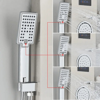 Douchepaneel Regendouche SaniSupreme® Firenze LCD Premium RVS Brushed