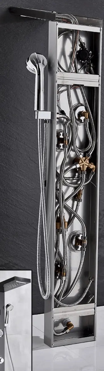 Douchepaneel Regendouche SaniSupreme® Firenze LCD Premium zwart