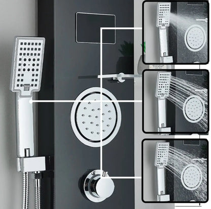 Douchepaneel Regendouche SaniSupreme® Firenze LCD Premium zwart