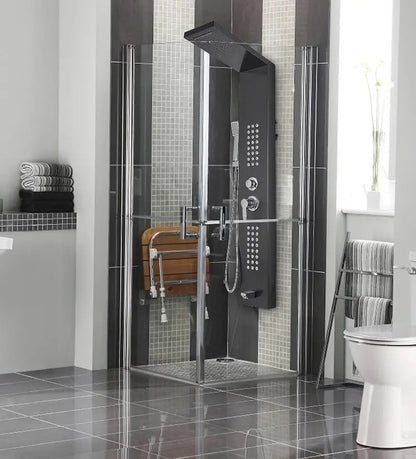 Douchepaneel Regendouche SaniSupreme® Trento zwart