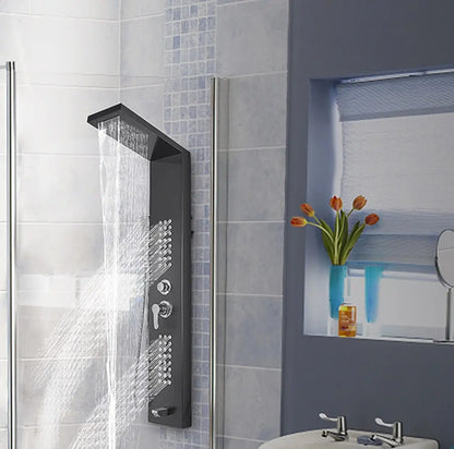 Douchepaneel Regendouche SaniSupreme® Trento zwart