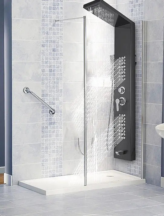 Douchepaneel Regendouche SaniSupreme® Trento zwart