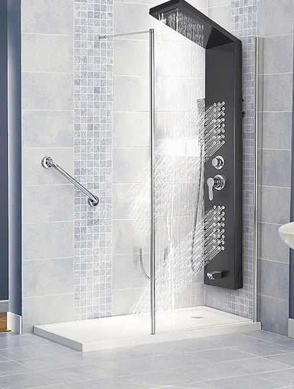 Douchepaneel Regendouche SaniSupreme® Trento zwart