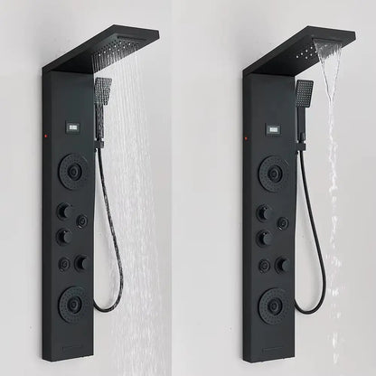 Douchepaneel Regendouche SaniSupreme Turijn mat zwart Sanisupreme