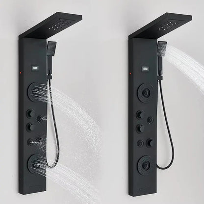 Douchepaneel Regendouche SaniSupreme Turijn mat zwart Sanisupreme