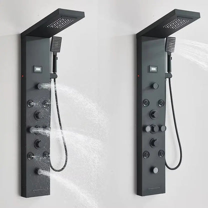 Douchepaneel Regendouche SaniSupreme Turijn mat zwart Sanisupreme