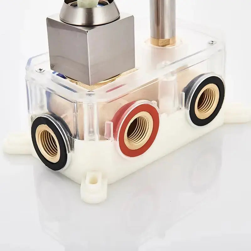 Doucheset Bolivia Premium 30 cm. regendouche vierkant 3 - weg RVS geborsteld