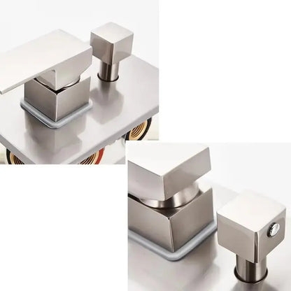 Doucheset Bolivia Premium 30 cm. regendouche vierkant 3 - weg RVS geborsteld