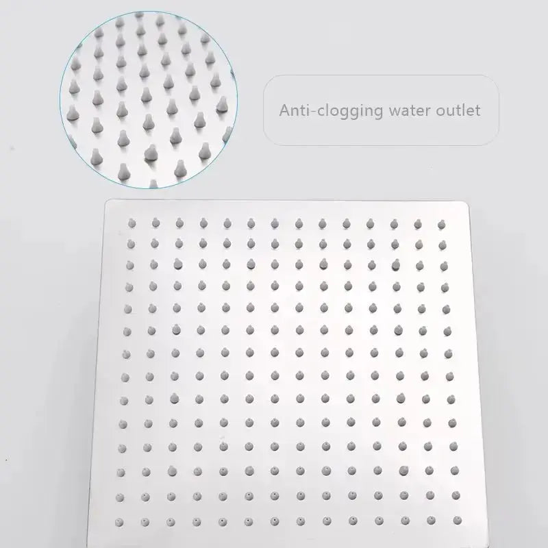 Doucheset Bolivia Premium 30 cm. regendouche vierkant 3 - weg RVS geborsteld