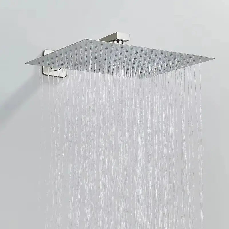 Doucheset Bolivia Premium 30 cm. regendouche vierkant 3 - weg RVS geborsteld