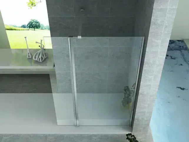 Douchewand SaniSupreme ChromeLine Series 30x200cm 8mm helder glas/chroom