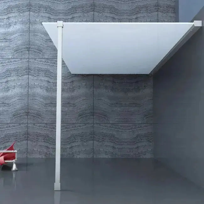 Douchewand Sanisupreme PremiumLine Series 140X200 CM Veiligheidsglas 8 MM Melkglas Vlak