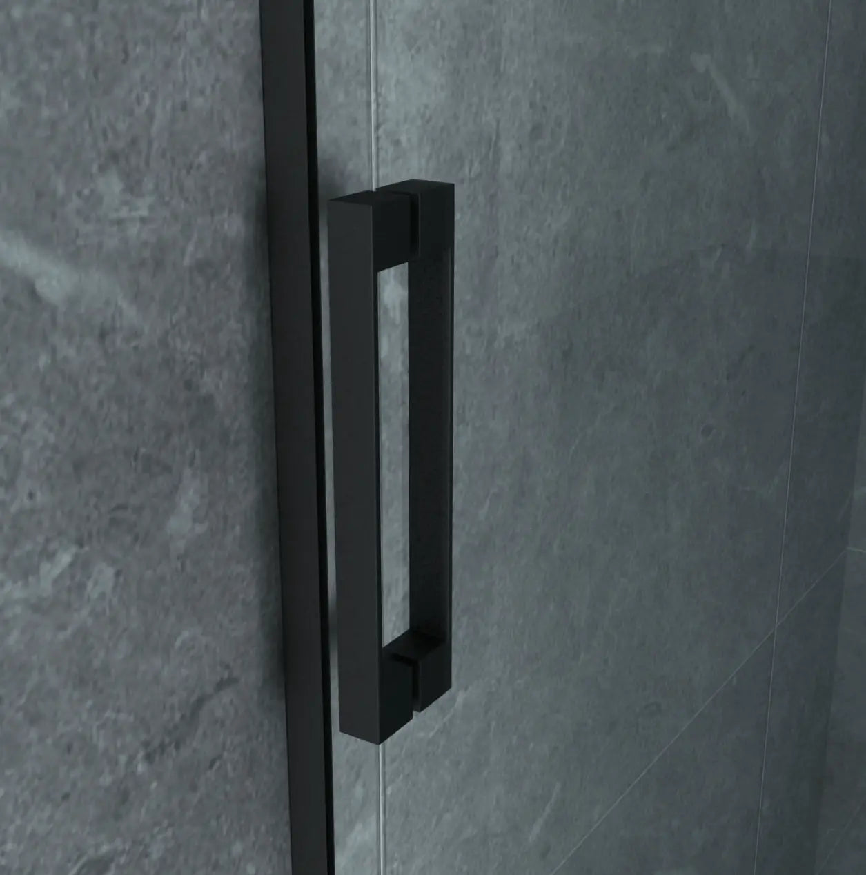 Douchewand Schuifdeur in Nis 120X200 CM Veiligheidsglas 8 MM Mat Zwart