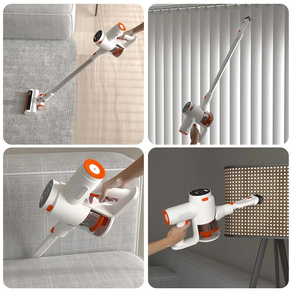 Draadloze Stofzuiger en kruimeldief in 1, 3 standen met lcd scherm en hulpstukken