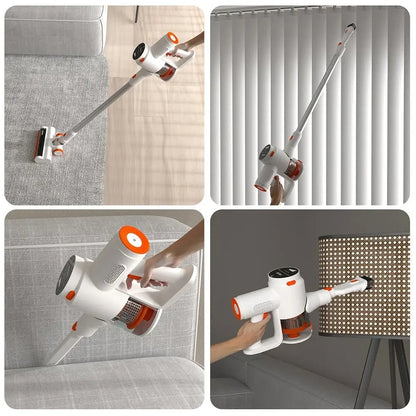 Draadloze Stofzuiger en kruimeldief in 1, 3 standen met lcd scherm en hulpstukken