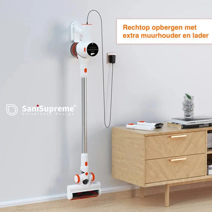 Draadloze Stofzuiger en kruimeldief in 1, 3 standen met lcd scherm en hulpstukken