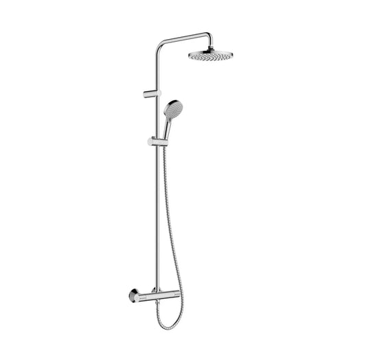 Grohe Vernis Blend Showerpipe 200 met thermostaat, hoofddouche en handdouche chroom