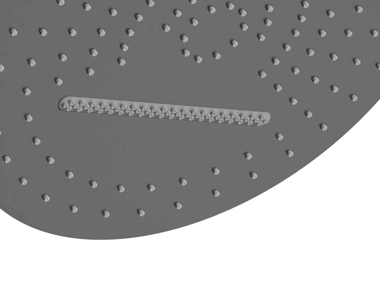 SaniSupreme Hoofdouche - 2 Functies inbouwbox - 32 CM - gunmetal (PVD) Sanisupreme