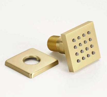 Inbouw douche wand massagejets per stuk geborsteld goud