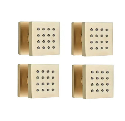Inbouw douche wand massagejets per stuk geborsteld goud