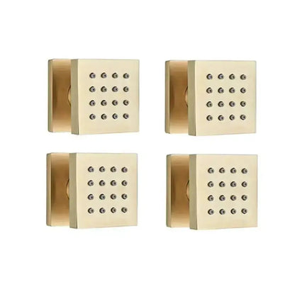 Inbouw douche wand massagejets per stuk geborsteld goud
