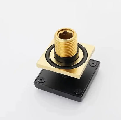 Inbouw douche wand massagejets per stuk mat zwart messing