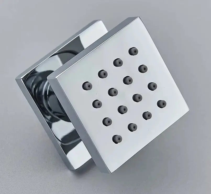 Inbouw douche wand massagejets set van 6 stuks chroom messing