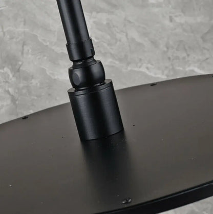 Inbouw Plafond Doucheset Yosemite 2 weg 40 cm. regendouche rond mat zwart