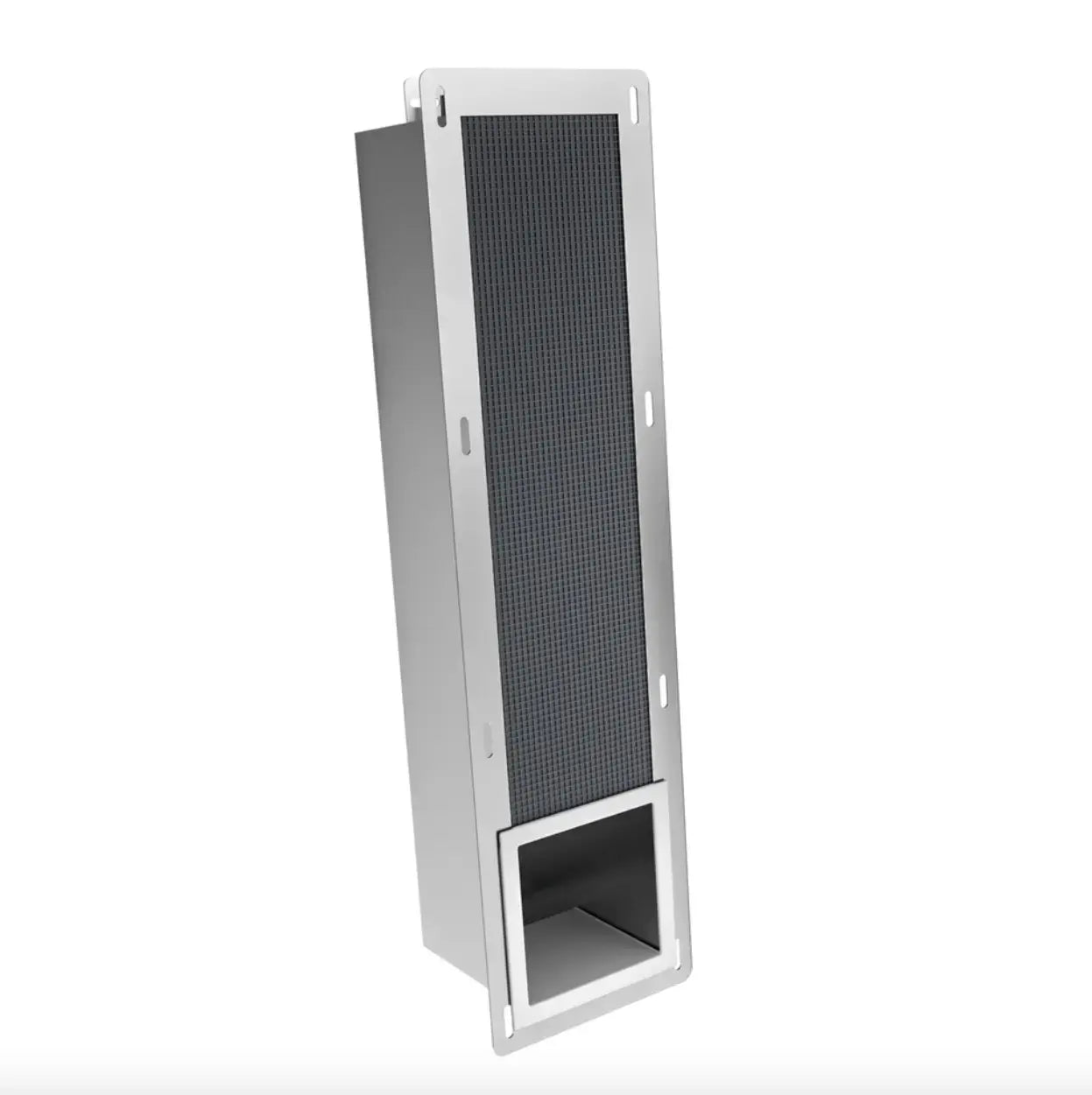 Inbouw Toilet Reserve Rolhouder RVS - met - inzetstuk , (uitneembaar) - 72 x 20 x 13 cm - inbouwdiepte 12 cm