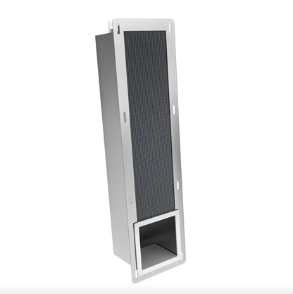 Inbouw Toilet Reserve Rolhouder RVS - met - inzetstuk , (uitneembaar) - 72 x 20 x 13 cm - inbouwdiepte 12 cm