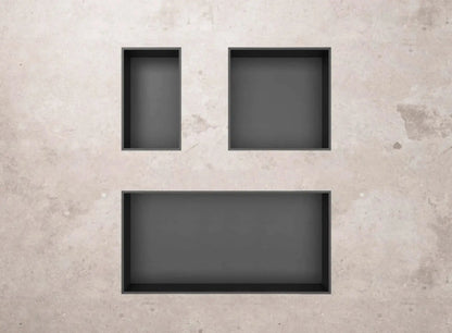 Inbouwnis badkamer douche Gunmetal Grijs 30,5 x 30,5 x 7 cm