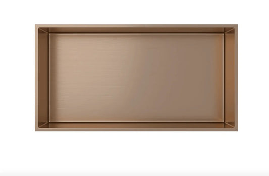 Inbouwnis badkamer douche Koper Geborsteld 30x60x10cm