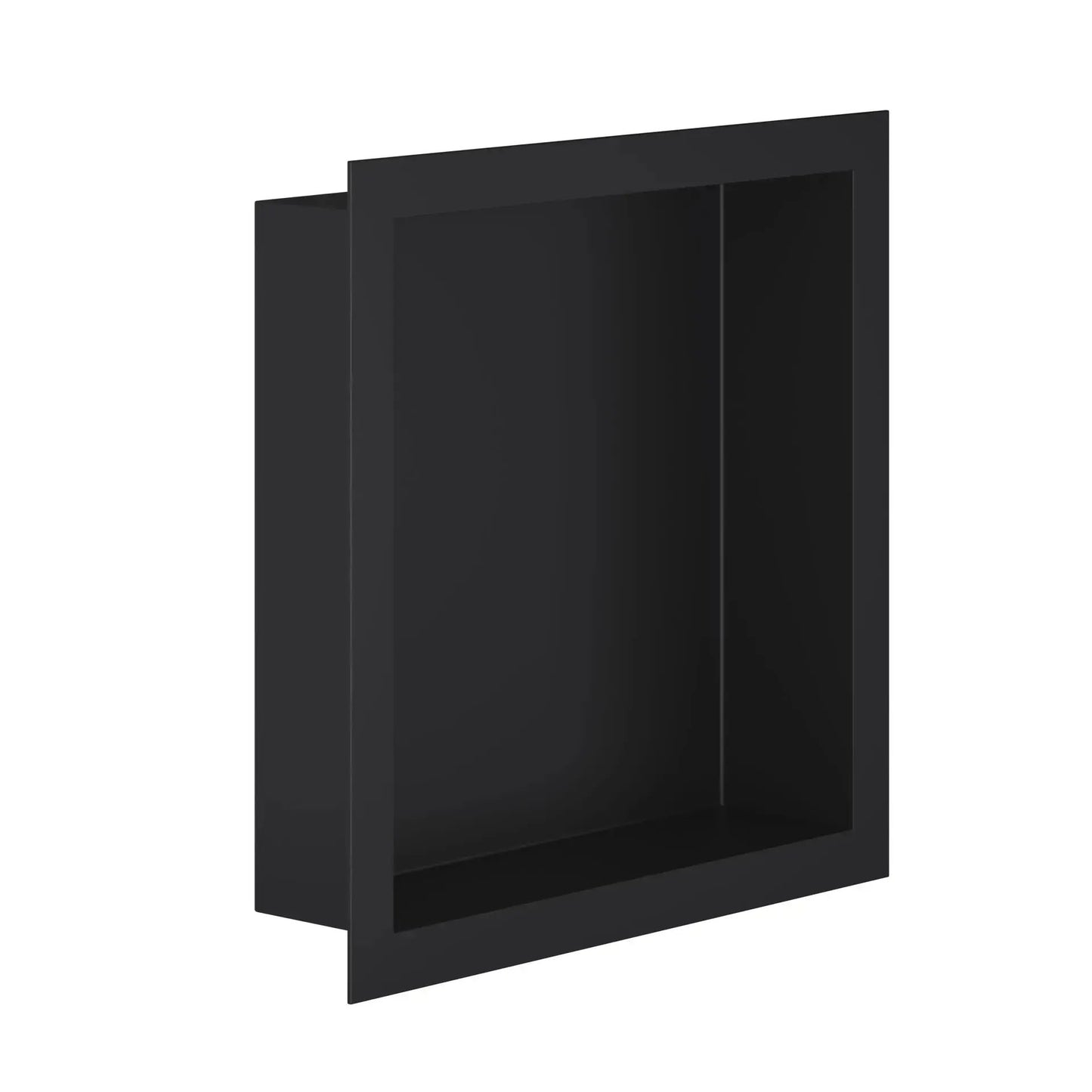 Inbouwnis badkamer douche mat zwart 30,5 x 30,5 x 7 cm