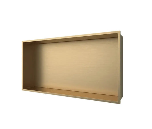 Inbouwnis badkamer douche RVS Geborsteld Goud 30x60x10cm