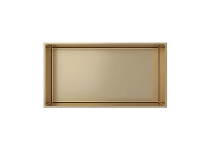 Inbouwnis badkamer douche RVS Geborsteld Goud 30x60x10cm