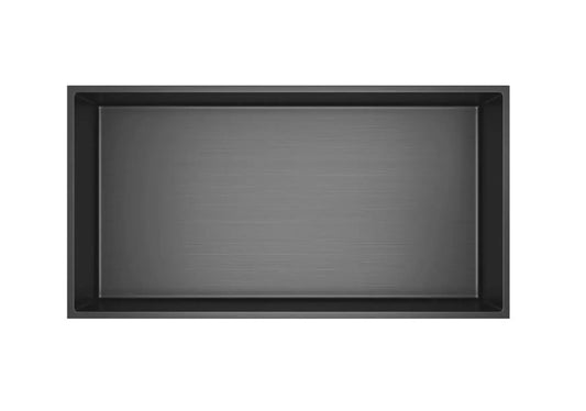 Inbouwnis badkamer douche RVS Gunmetal Grijs 30x60x7cm