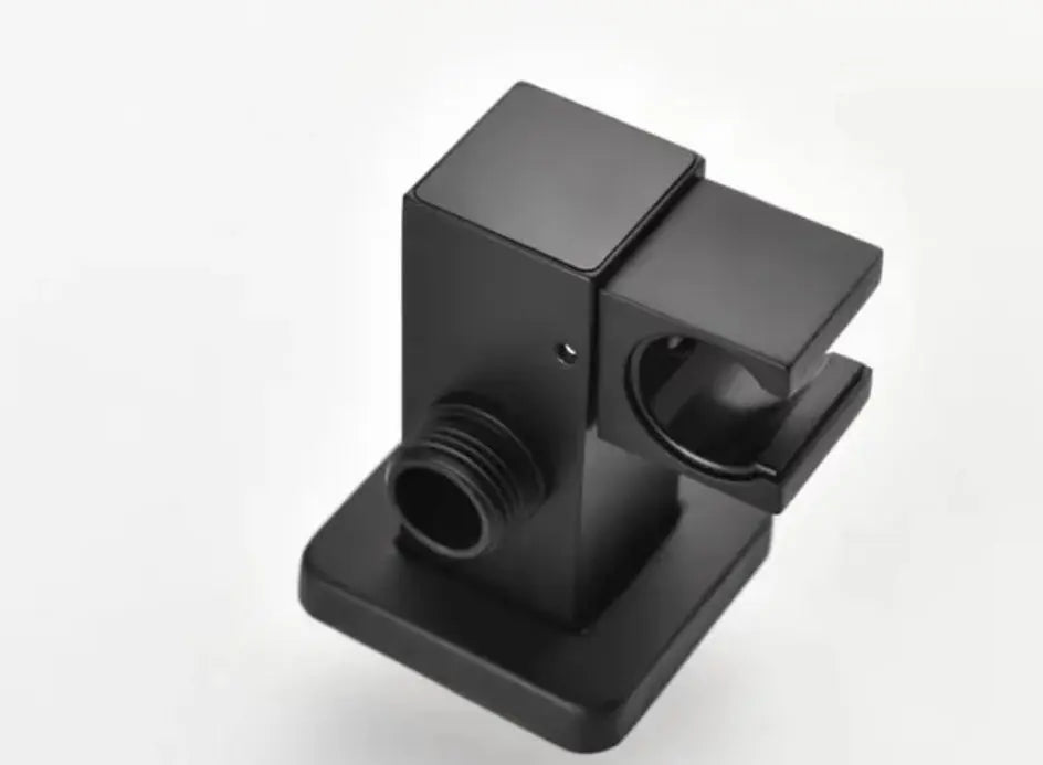 Komplete Handdouche set Messing Ophangbeugel Draaibare Muurkoppeling met LCD temperatuur weergave mat zwart