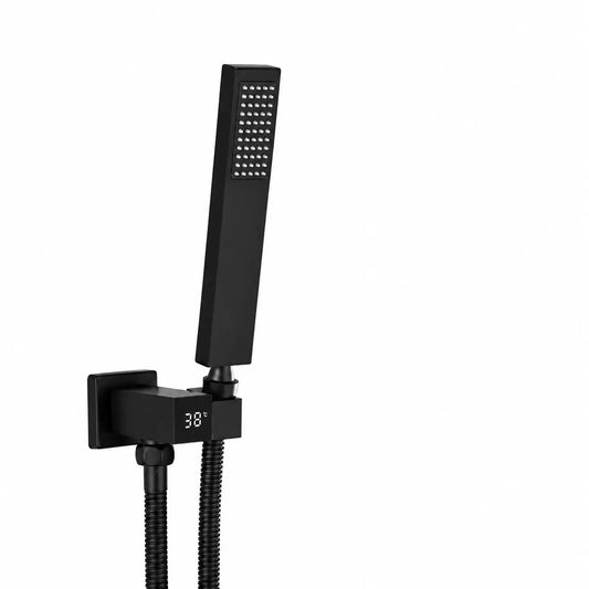 komplete-handdouche-set-messing-ophangbeugel-draaibare-muurkoppeling-met-lcd-temperatuur-weergave-mat-zwart-86640541