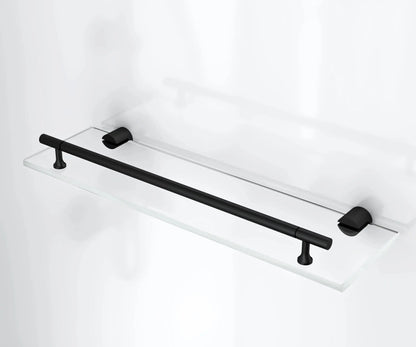 Douchecabine SaniSupreme AquaPlus Rimo compleet met draaideur - 90X225X90 CM - omkeerbaar mat zwart met helder rookglas Sanisupreme