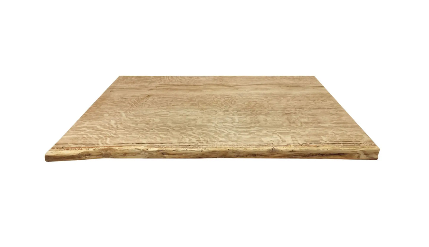 Massief Eiken Wastafelblad Bovenblad voor Waskom 80x45x4cm zonder gaten