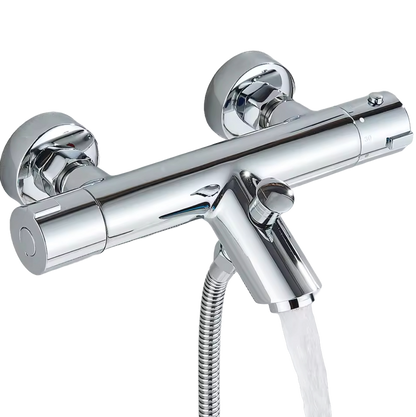 SaniSupreme Peru thermostatische badmengkraan 2-weg chroom glans Sanisupreme