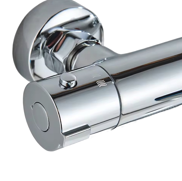 SaniSupreme Peru thermostatische badmengkraan 2-weg chroom glans Sanisupreme