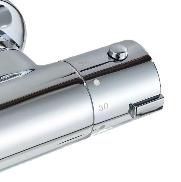 SaniSupreme Peru thermostatische badmengkraan 2-weg chroom glans Sanisupreme