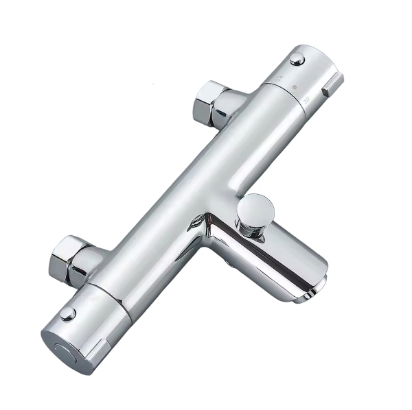 SaniSupreme Peru thermostatische badmengkraan 2-weg chroom glans Sanisupreme