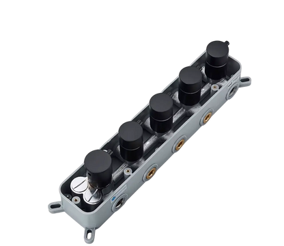 SaniSupreme Manhattan Inbouw Thermostatische  Mengkraan 4-weg los mat zwart Sanisupreme