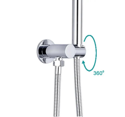 Messing Ophangbeugel Draaibare Muurkoppeling houder voor handdouche Rond glans chroom