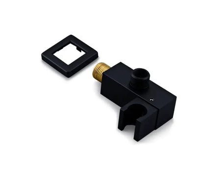 Messing Ophangbeugel Draaibare Muurkoppeling houder voor handdouche Vierkant mat zwart